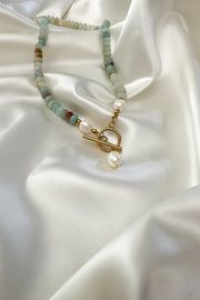 Stone & Pearl Necklace