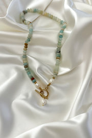 Stone & Pearl Necklace