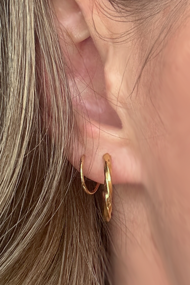 Gold Swirl - Double Twist Earrings