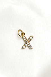Charm - Mini Initial Sparkle