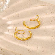 Gold Swirl - Double Twist Earrings