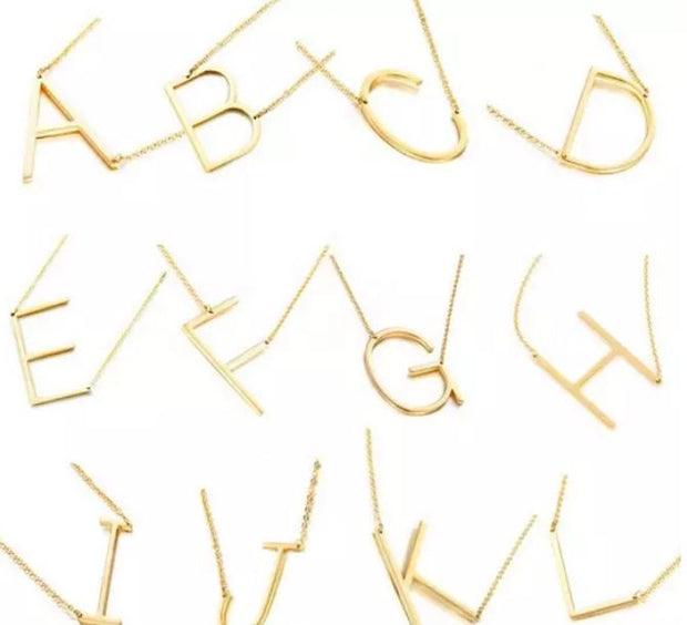 Large Initial Letter Necklace