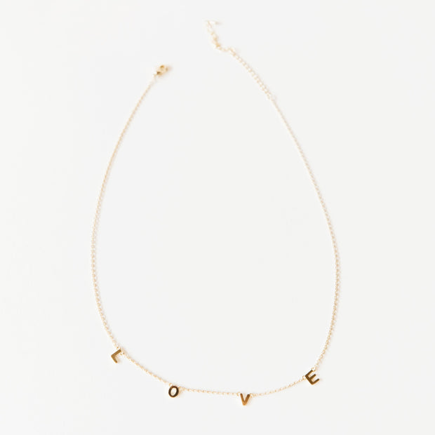 LOVE Message Necklace - 2 colors - All Sales Final