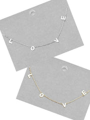 LOVE Message Necklace - 2 colors - All Sales Final